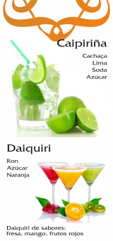 Cocktail caipiriña y daiquiry